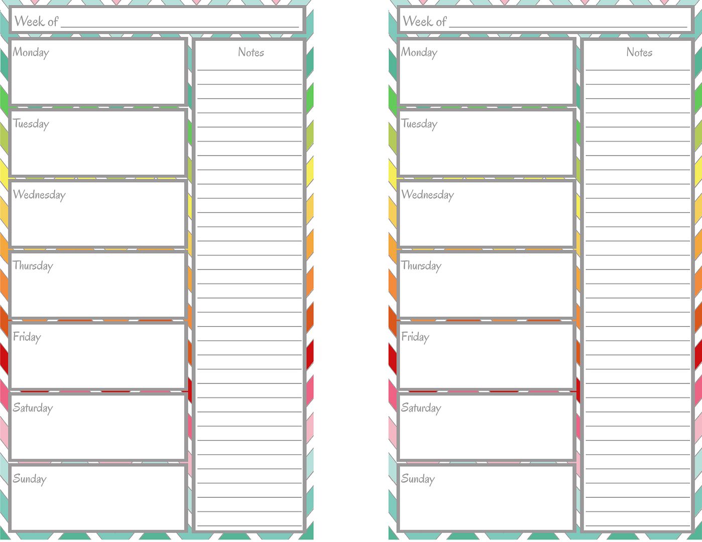 Blank Calendar Half Page : Diy home sweet weekly calendar half page Blank Calendar Half Page : Diy home sweet weekly calendar half page
